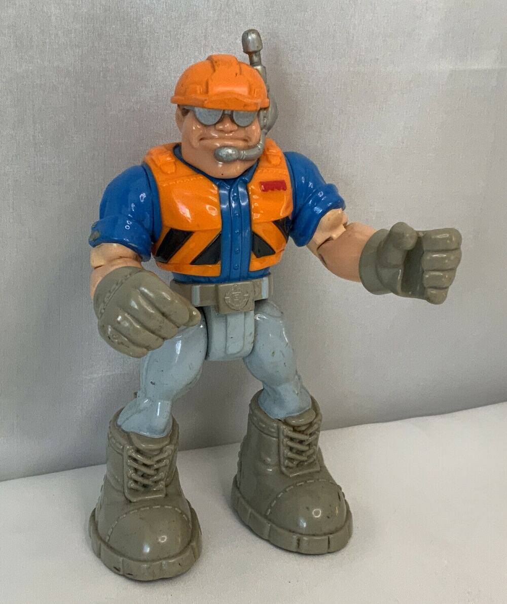 Rip Rockefeller Construction W/O Pack 1998 Fisher-Price #77092 Rescue Heroes